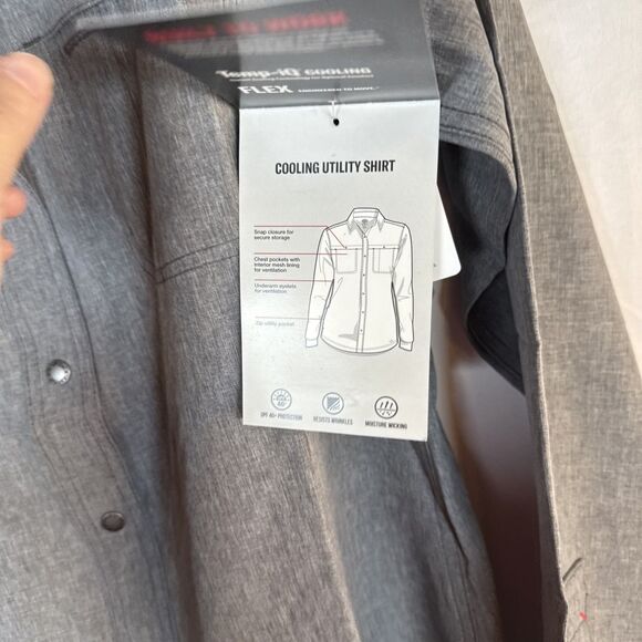 Dickies Women’s Long‑Sleeve Temp‑IQ® Cooling Utility Shirt, Gray Small NWT - Picture 10 of 16
